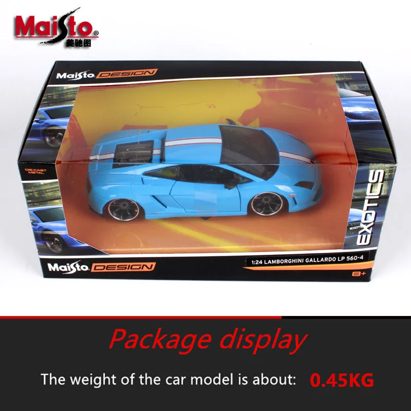 Maisto 1:24 Lamborghini Gallardo, модель автомобиля из сплава, имитация, украшение автомобиля, коллекция, Подарочная игрушка