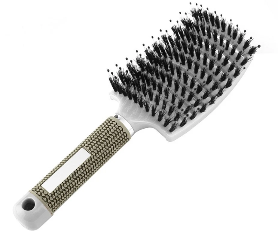 Щетка для волос Brushy Anti Klit Haarborstel Женская щетка салона распутывания мокрая щетина