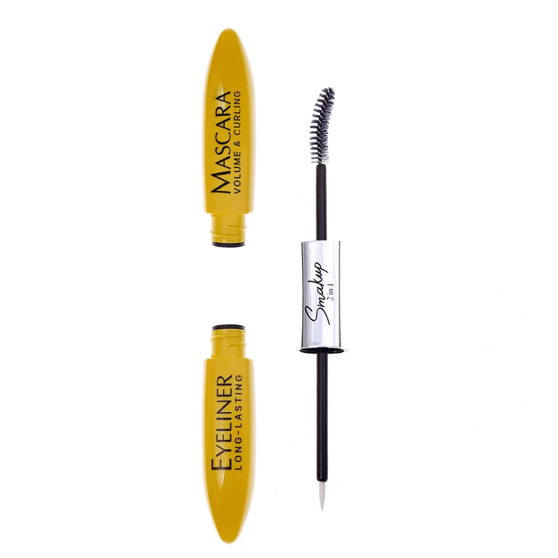 

1 Pcs Double-head Curling Mascara Eyeliner Pen Thick Growth Eyelash Lengthen Liquid Waterproof Sweatproof Long-lasting Makeup