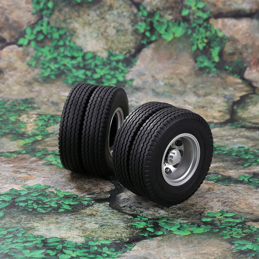 Ступица заднего колеса с покрышкой для Tamiya 1/14 RC трактора прицепа грузовика 2 шт.