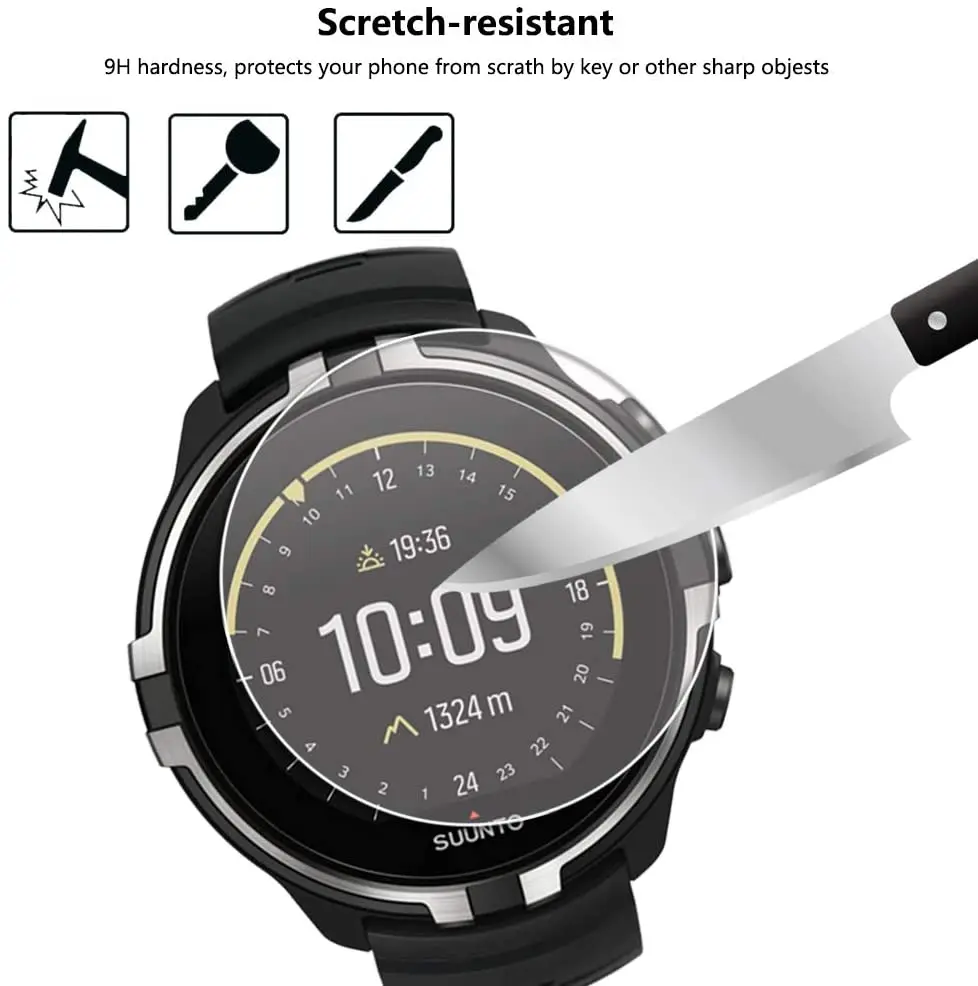 

3D HD закаленное стекло для suunto 9/suunto 7, защита экрана от царапин для suunto 9/suunto 7, Защита экрана для смарт-часов (2/4) шт.
