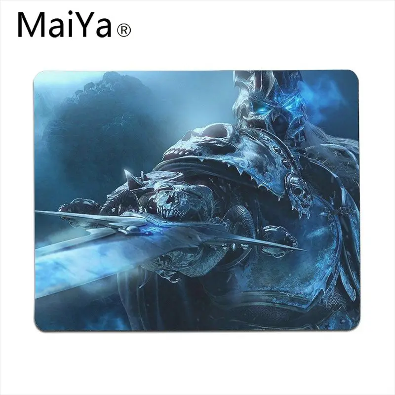 Maiya высокое качество WOW World of Warcraft Arthas резиновый ПК компьютерный игровой коврик для мыши большой коврик для мыши клавиатуры коврик - Цвет: Lock Edge18x22cm