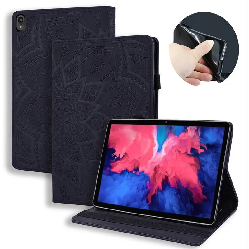 

For Lenovo Tab P11 Case 11 " Tablet TB-J606F 2020 3D Flower Embossed PU Leather Cover For Lenovo Tab P11 Pro Case 11.5 " J706F