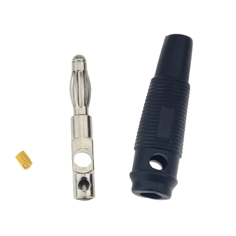 4 шт. мм аудио динамик Банановый штекер Посеребренный разъем красный черный