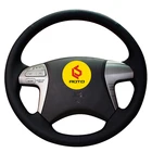 Оплетка на руль для Toyota Highlander 2009-2014 Camry 2007-2011 кожаный чехол на руль автомобильные аксессуары