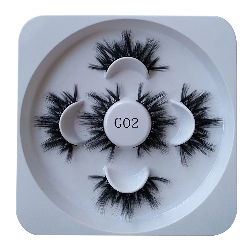 

3 Pairs 3D Fake Eyelashes 100% Handmade Reusable Natural Eyelashes False Lashes Makeup Cotton Stalk Eyelash Extension Supplies