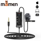 Микрофон MAMEN, 8 м, перезаряжаемый, 3,5 мм, конденсаторный нагрудный ремень, микрофон для Canon  iPhone DSLR Recor