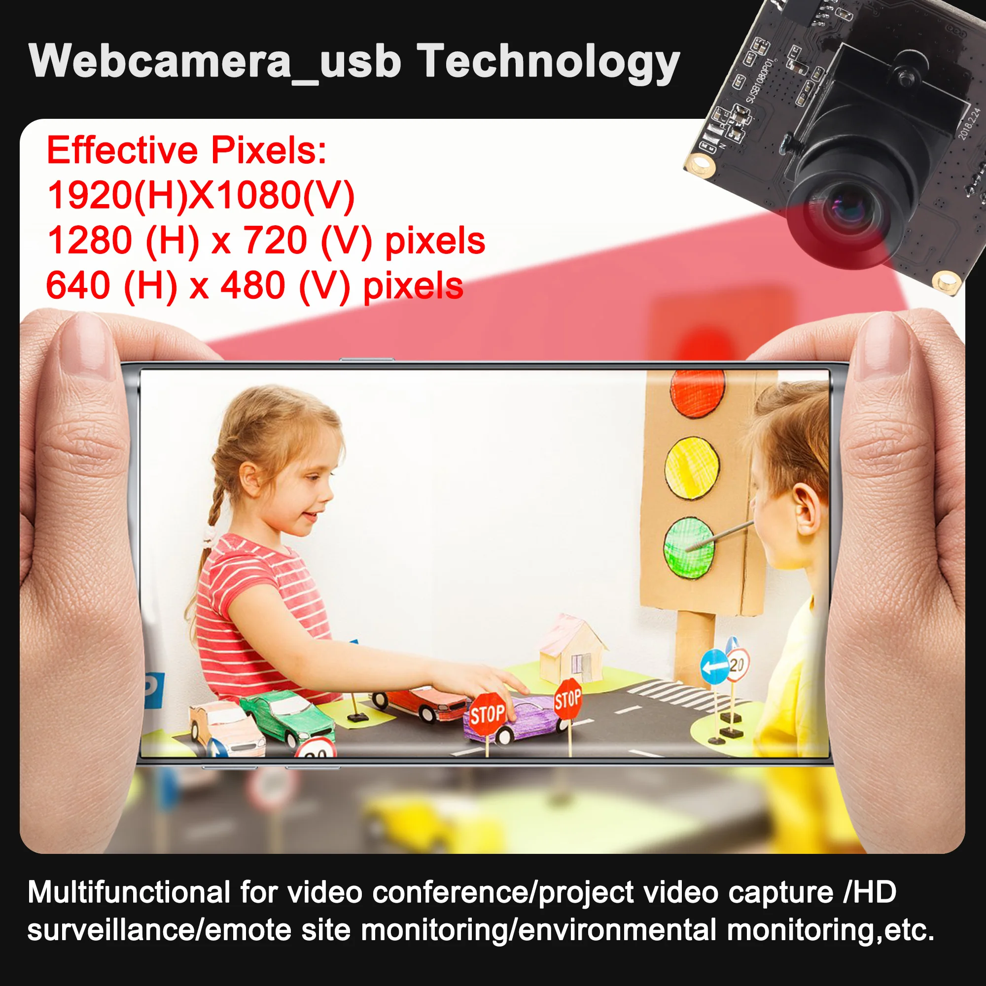 Камера 2 Мп без искажений USB3.0 IMX291 высокая fps 50 кадров в секунду 1920*1080 UVC plug play
