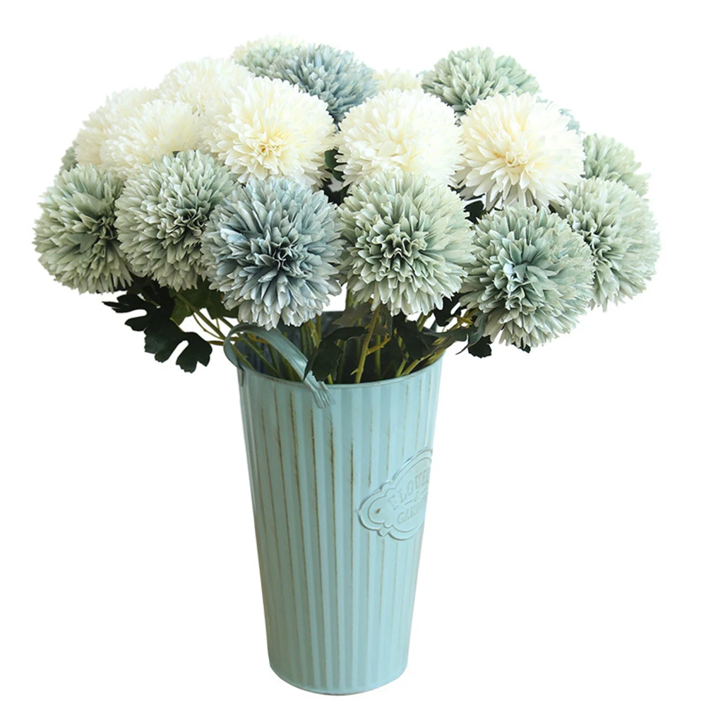 

1PC Dandelion Flower Ball Simulation Bouquets Artificial Flower Wall Fake Flower Home Decoration Wedding Holding Flower