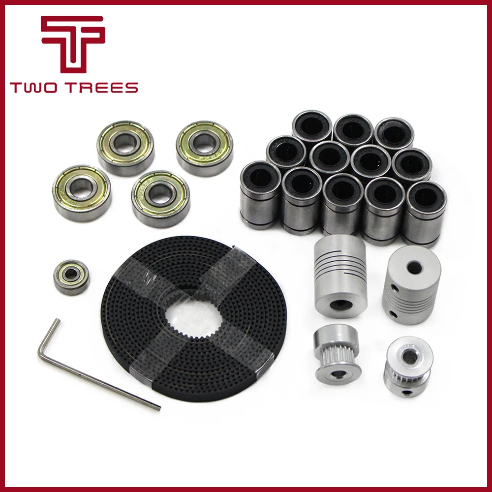 Запчасти для 3d принтера Reprap i3 комплект механизма GT2 шкив грм 608ZZ подшипник LM8UU 624ZZ