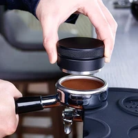 58mm stainless steel coffee distributor leveler tool kitchen coffee tamper coffee bean press tool coffee powder hammer
