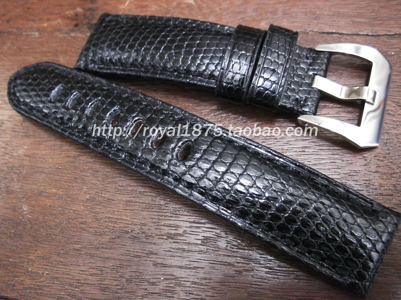 

New Handmade High-end Watchband High Quality Lizard Leather Strap 22mm Customized Band Genuine Leather Bracelet Casual Wristband