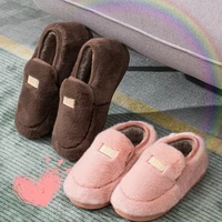 womens winter slippers popular fluffy new winter cotton padded with velvet warm all match pregnant woman one pedal shoes