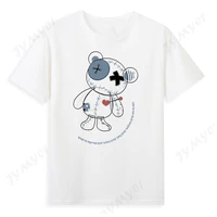 cute muppet bear t shirt teddy bear pattern mens and womens tops high quality cotton o neck teddy bear t shirt