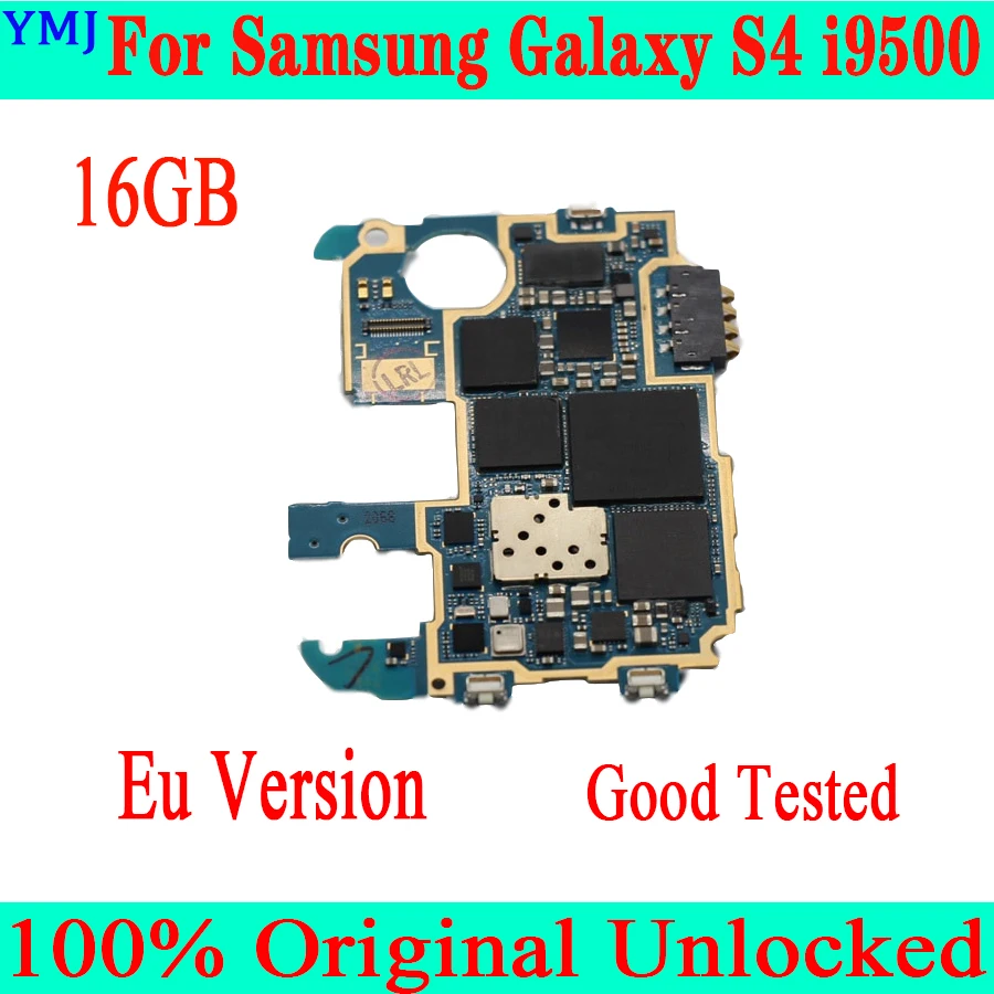 Оригинальная разблокированная материнская плата для Samsung Galaxy S4 i9500 с системой