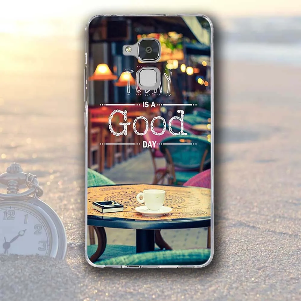 Мягкий ТПУ чехол для Huawei Honor 5C 7 Lite силиконовый с принтом huawei Чехлы honor | Мобильные