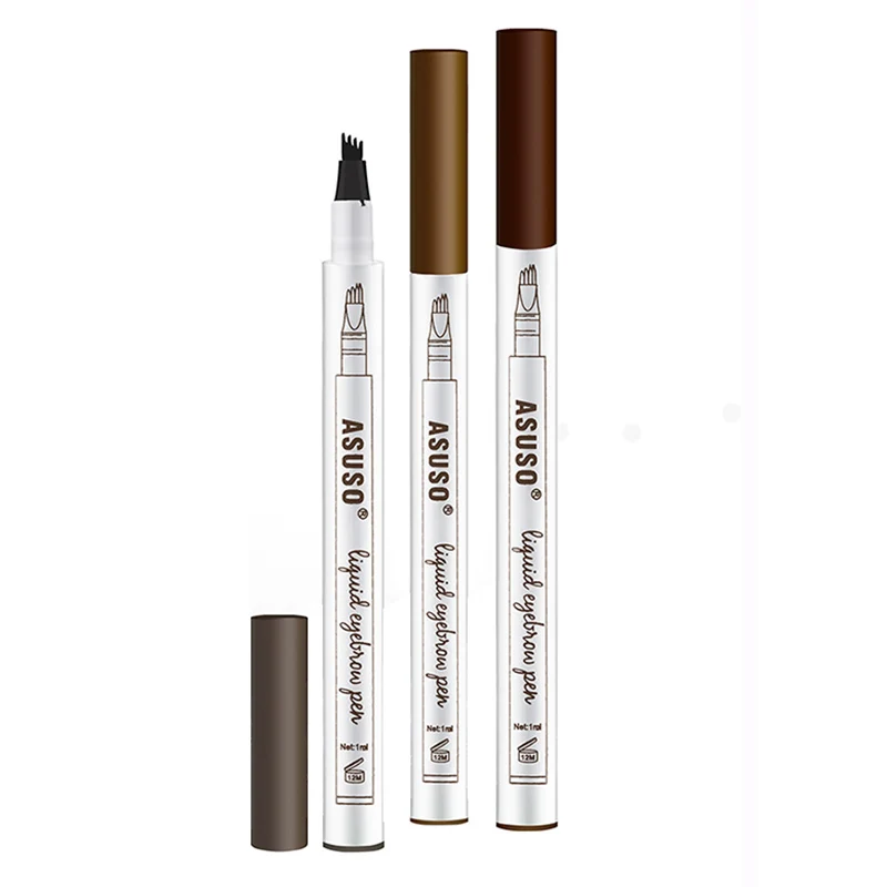 Дропшиппинг модная ручка для бровей с 4 наконечниками долговечный