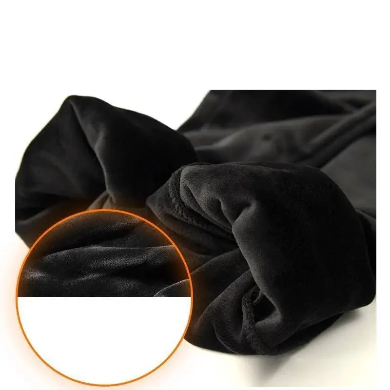 

Winter Velvet Leggings Women's Warm Pants Cold-resistant Solid Color Leggings Stretchy Comfortable Keep Warm And Fleece Legging