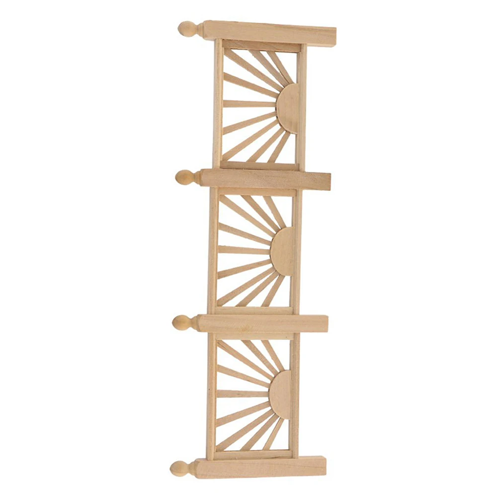 Dollhouse Balcony Handrail Yard Stockade 1:12 Miniature DIY Accessories Wood Models2019 New Style | Дом и сад