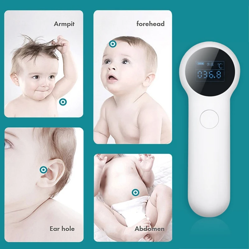 

High-quality Portable Forehead Gun-white Private Model (without Battery)