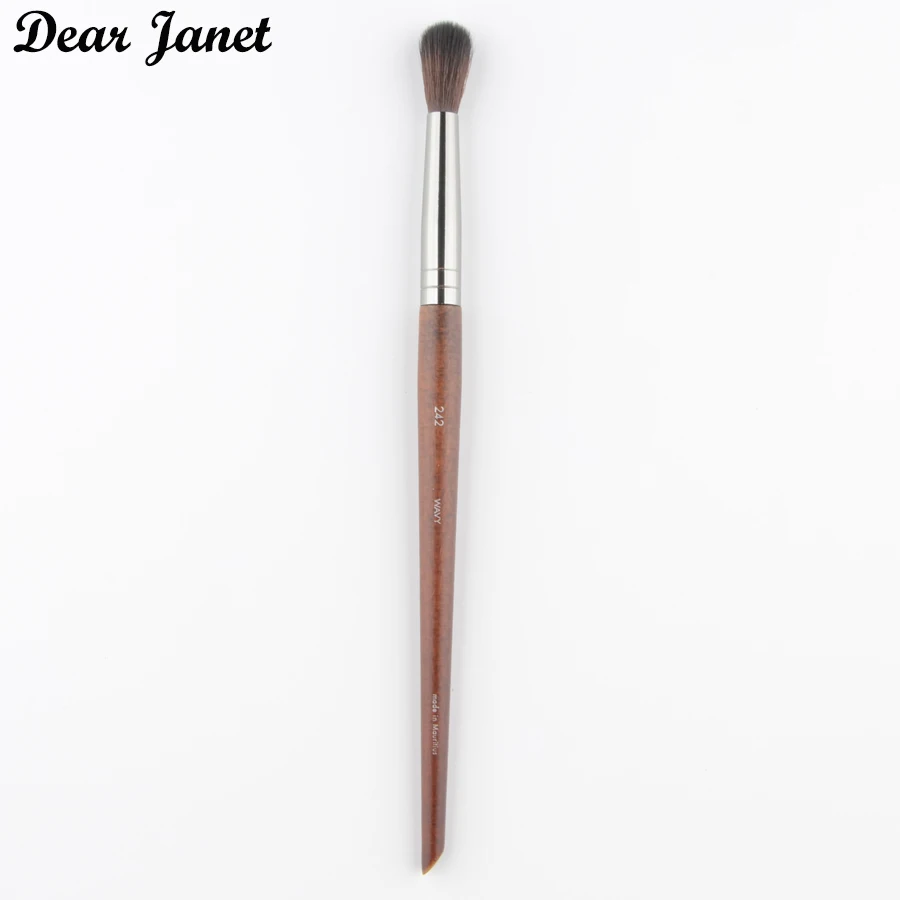 Кисть для макияжа из натурального дерева 1 шт. № 242 профессиональный инструмент