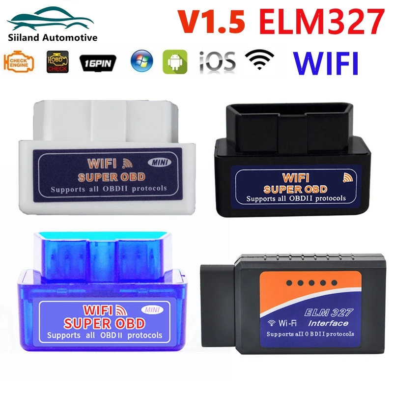 

ELM327 MINI V1.5 WIFI OBD2 Scanner For All OBDII Protocol For iOS/Android/PC elm 327 WiFi 1.5 OBD 2 Auto Code Reader Scanner