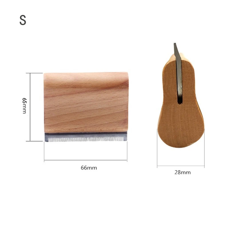 

Pet Wood Groom Brush Deshedding Grooming Tool Professional Dog Comb Pet Wooden Groomer Ergonomic Design