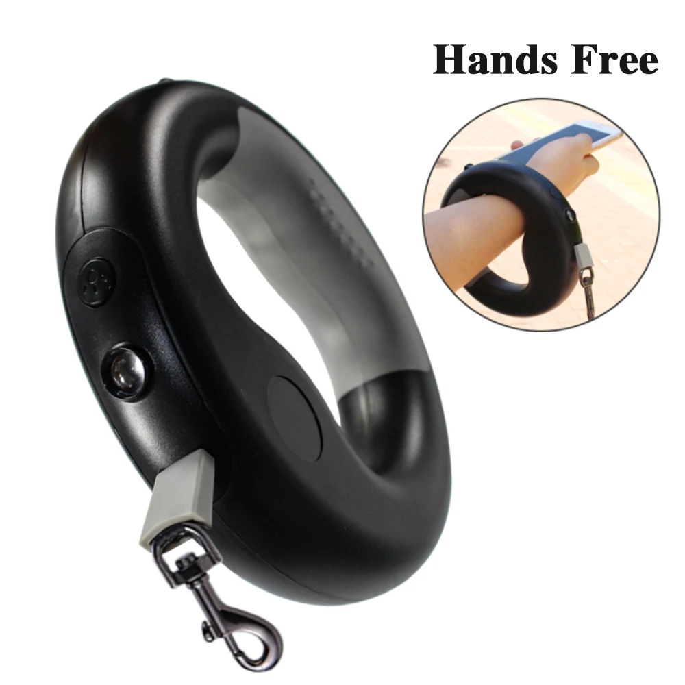 

LED Retractable Dog Leash Ring Rechargeable Night Light Pets Traction Rope Collar Puppy Dogs Outdoor Safety Walking Leash Belt