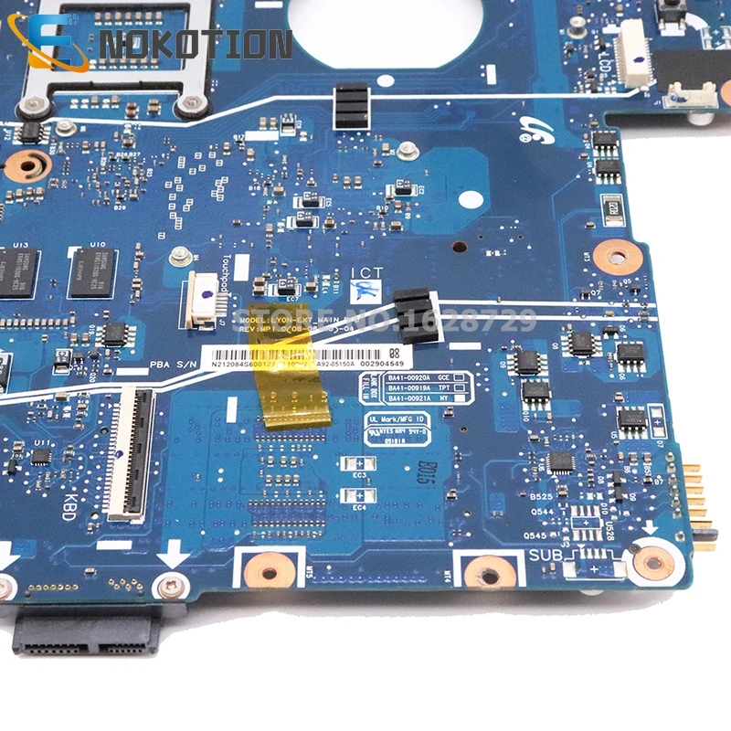 BA92-05044A BA92-05044B BA92-05100A BA92-05530B BA41-00921A для samsung R510 Материнская плата ноутбука PM45 DDR2 9200 м GPU Процессор