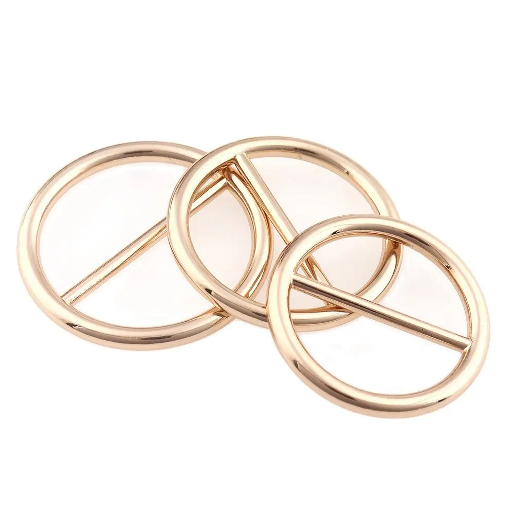 

Круглые тройные скользящие пряжки, 10 шт., 31 мм, 34 мм, 38 мм светильник легкая Золотая Регулируемая трехмерная Петля-слайдер, кольцо, кожаное ре...