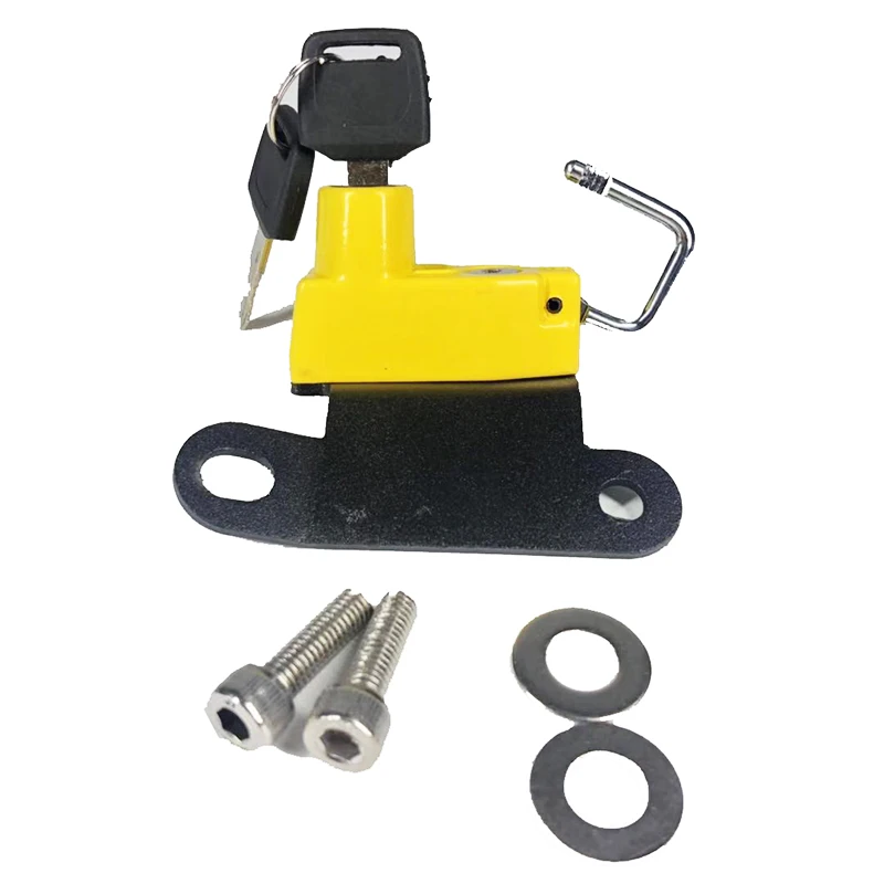 6 цветов замок для мотоциклетного шлема с 2 ключами боковая защита от кражи