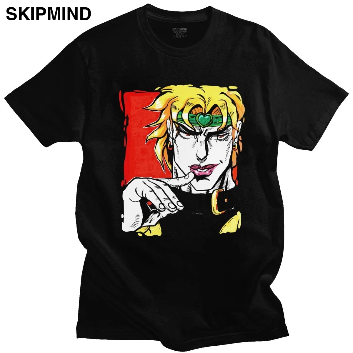 Футболка крутая Dio Brando невероятные приключения Джоджо хлопковая футболка с