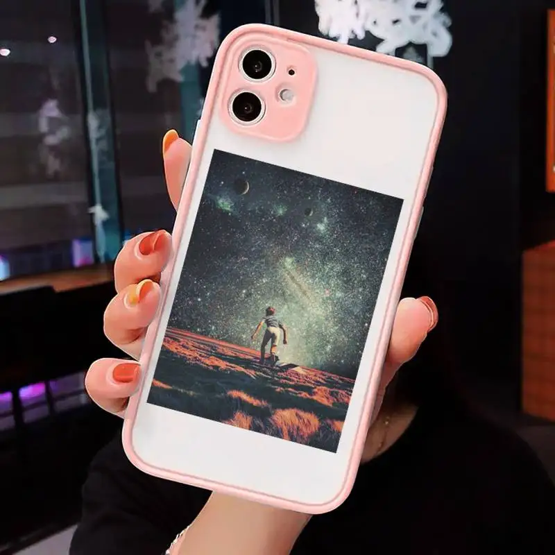 

Interesting life and universe Phone Cases Matte Transparent for iPhone 7 8 11 12 s mini pro X XS XR MAX Plus cover funda