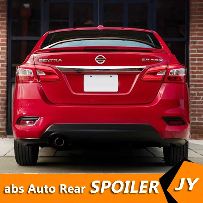 Для NISSAN Sentra спойлер 2012-2016 RS высокого качества ABS Материал заднее крыло автомобиля