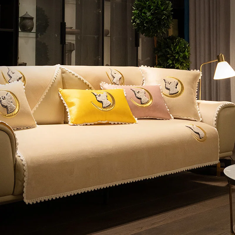 Роскошное покрывало для дивана чехлы с кисточками защитный чехол всесезонный