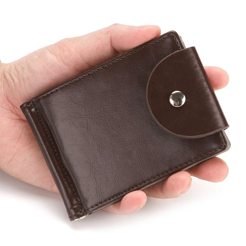 

Slim Bifold Wallet Money Clip Mufti-functional Business PU Leather Cash ID Credit Card Holder Zipper Coin Purse for Women Men