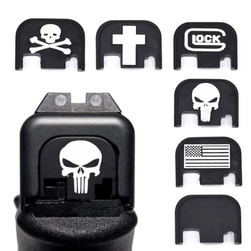 

Aluminum Rear Cover Slide Back Plate for Gen 1 2 3 4 Glock 17 19 21 22 23 25 26 30 40 9mm .45 Pistol Gun Magwell Accessories