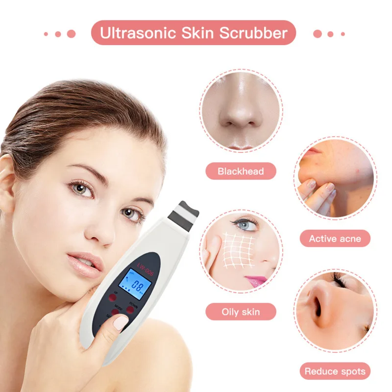 

High frequency vibration Ultrasonic peeling machine Exfoliating blackheads Pore deep cleansing instrument