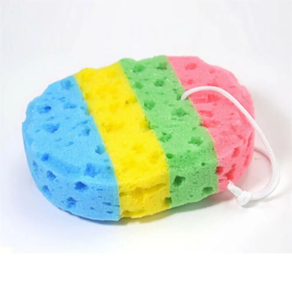 colorful sponge Марокканская Хаммам Ванна скраб перчатка отшелушивающая тело лица загар Массажная перчатка для отшелушивания случайный цвет Ванна Душ мыть горячее - Цвет: colorful sponge