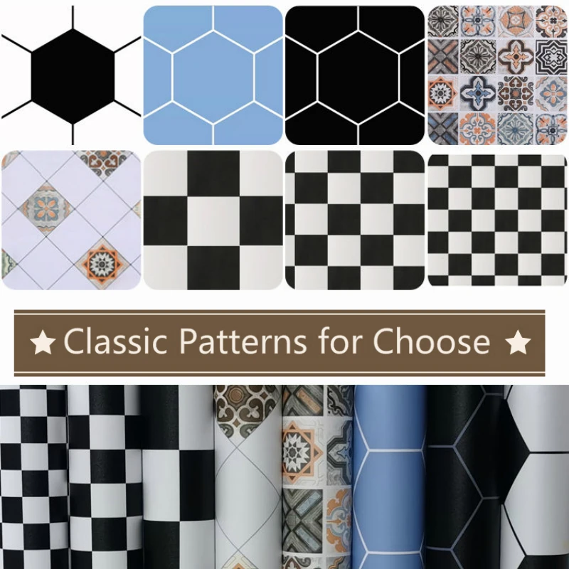Наклейки для плитки в ванной Кухня пол стикер Non-Slip виниловые наклейки на стены