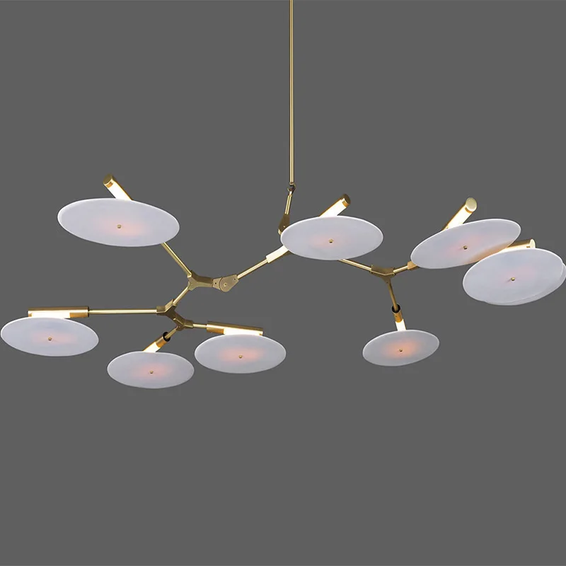 

vintage stone chandelier ceiling crystal light globe living room decoration lamparas de techo nordic decoration home