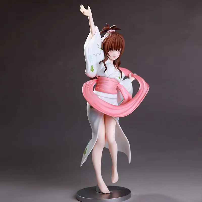 22 см милые нарисованные в масштабе Аниме фигурки Mikan Yuki халат Женское Сексуальное