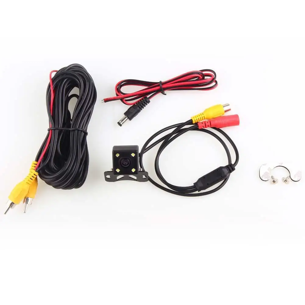 

4 LED 12V Back Up Rear View Reverse Backup Camera Cam Night Vision Waterproof