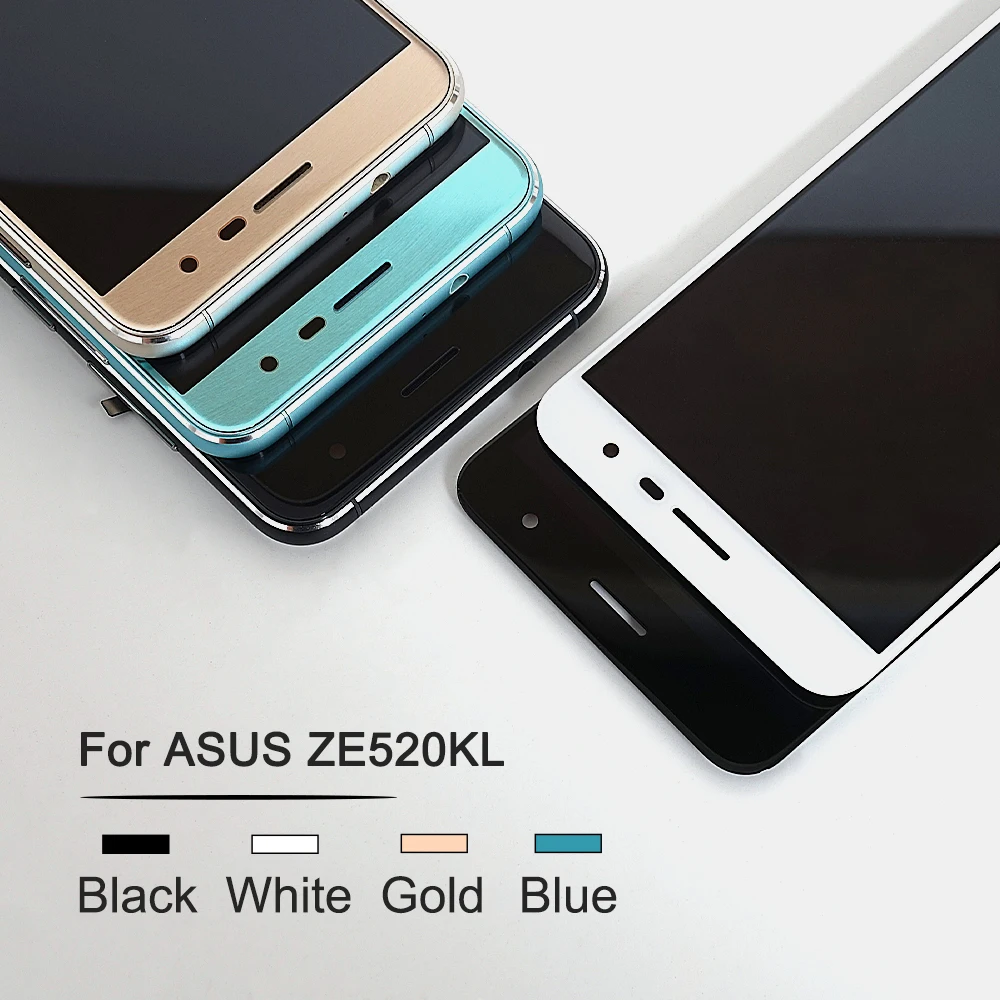 5," ЖК-дисплей для Asus ZenFone 3 ZE520KL, сенсорный экран с рамкой для ASUS ZE520KL, ЖК-дигитайзер Z017D Z017DA Z017DB