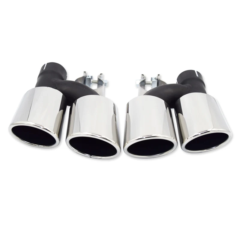 1 пара на 2 Автомобильный задний модифицированный глушитель выхлопной газовой