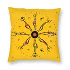 Африканские женские танцоров, накидка для подушки, домашний декоративный Африка жизни в этническом стиле Стиль подушки Чехол Подушка для автомобиля с принтом