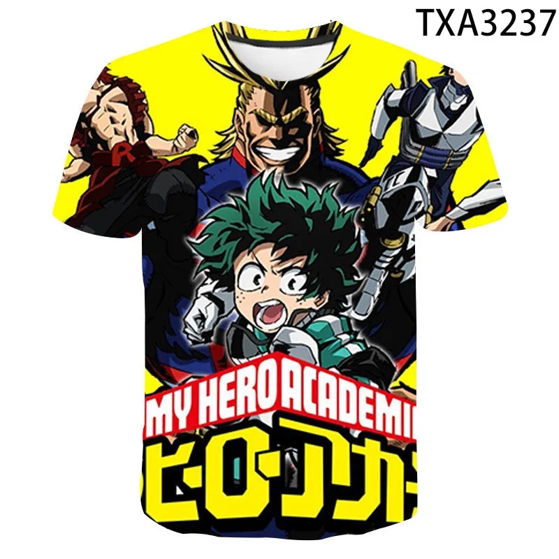 

New My Hero Academia Boku No Hero Academia 3D T Shirts Casual Boy girl Kids Fashion Men Women Children Printed Cool Tops Tee