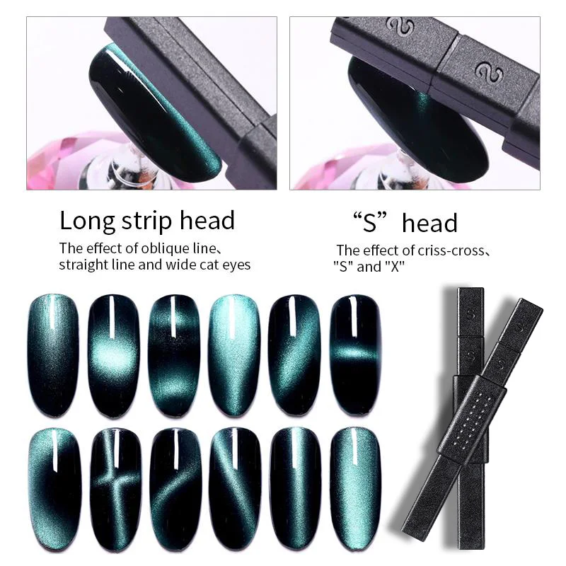 

Magnetic Stick Multi-funcation Nail Art Magnet Sticks DIY Design Strong 3D Cat Eye Effect for Gel Polish Nail Art Tools