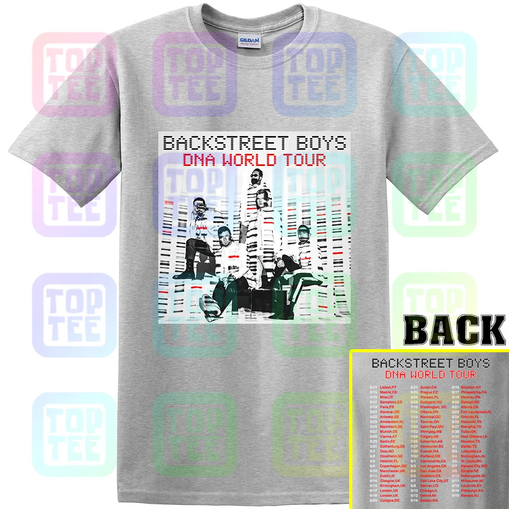 Backstreet Boys ДНК концерт мирового турне 2019 черная футболка S 3XL|Мужские футболки| |