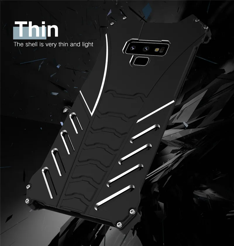 Batman Shockproof Aluminum Case For Samsung Galaxy Note 9 10 8 FE S10 Plus S10E Cover Metal Bumper Frame Case Cover Shell Fundas